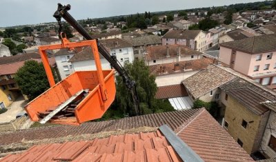 Réfection d'une toiture à Saint-Etienne-des-Ouillières